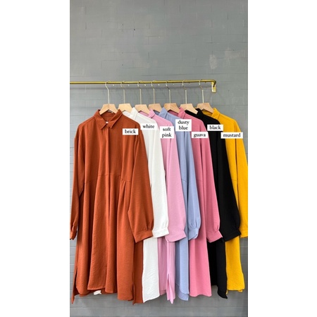 NUVELA TUNIK / TUNIK WANITA / TUNIK POLOS / KEMEJA TUNIK WANITA / TUNIK MURAH