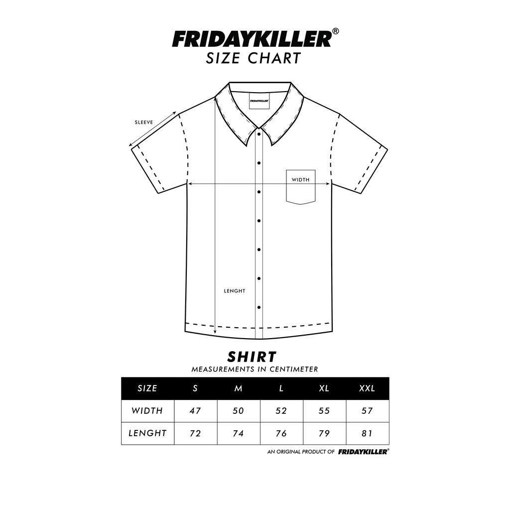 KEMEJA FRIDAY KILLER | ALVO WHITE