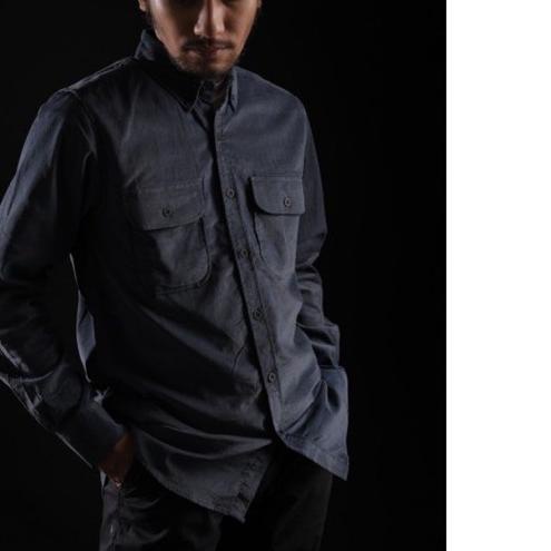 Reggo Kemeja Polos Pria Corduroy