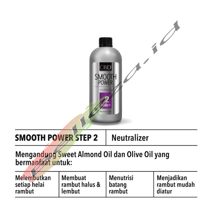 CBD Smooth Power / Smoothing keratin step 1 &amp; Step 2 500gr (Sepasang)