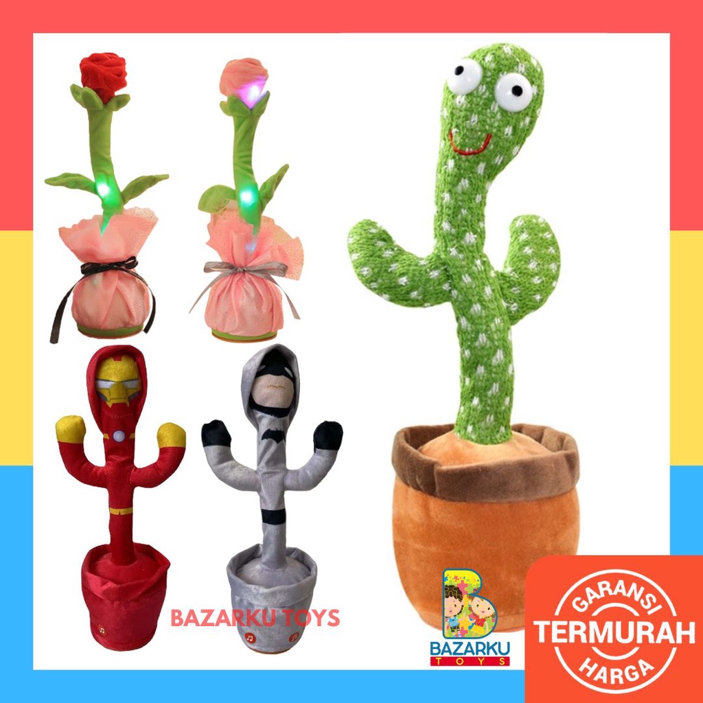 Dancing Cactus Toys Boneka Kaktus Joget Boneka Kaktus Goyang Mainan Kaktus Goyang Mainan Boneka Kaktus  Boneka Cactus