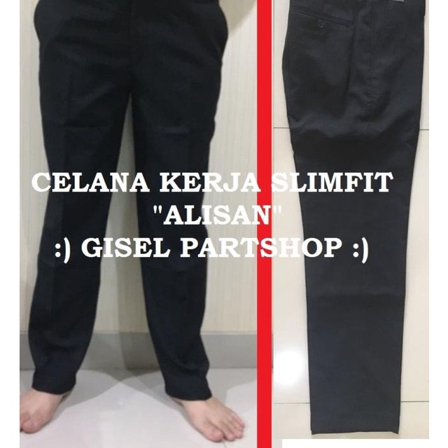 Celana Kerja "Alisan" Slimfit size 27 - 38 - 27
