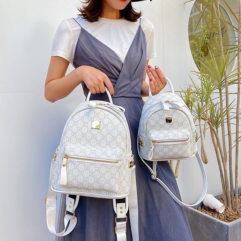 ✥∋▽Seraser Factory Outlet Ransel Wanita 2020 Gaya Korea Trendi Kasual Fashion Retro Cetak Tas Kustom