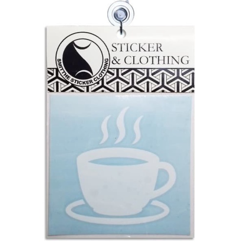 Promo Stiker Coffee Cup Logo Kopi Cutting Sticker untuk Motor Mobil Termurah