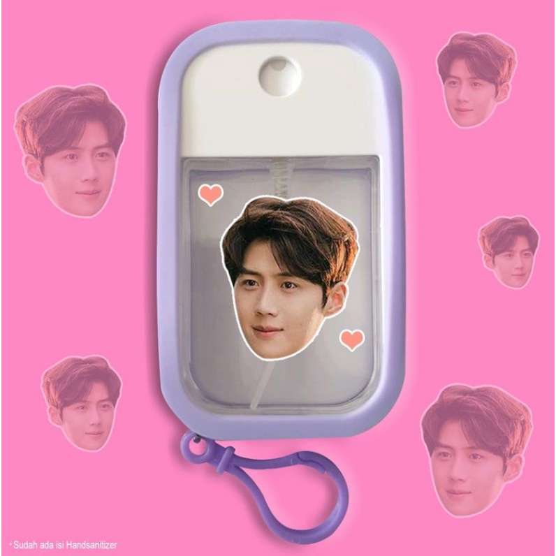 HAND SANITIZER POUCH KIM SEON HO SILICON 48ML/SUDAH FREE ISI NYA/HAND SANITIZER KIM SEON HO