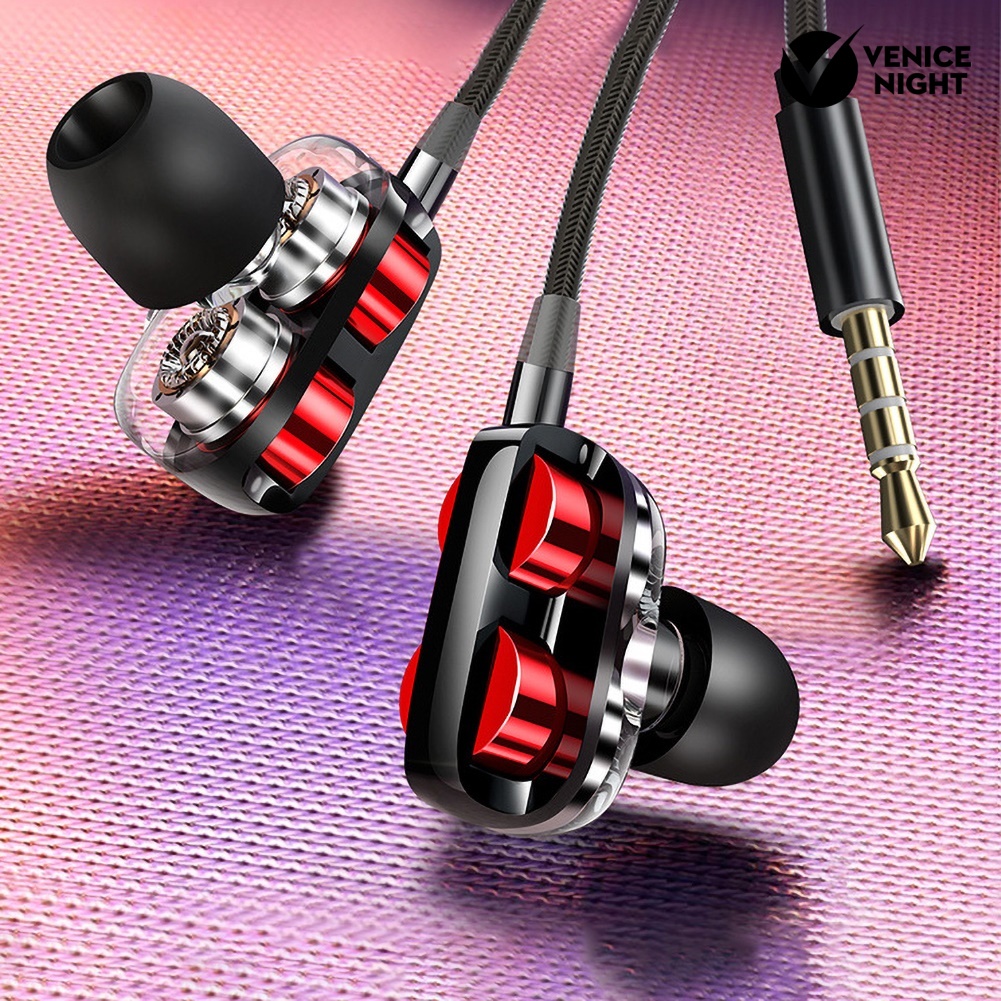 (VNEP) (Berkabel) Universal 3.5mm In-Ear HiFi Music Game Earphone dengan Mic Headset untuk Ponsel