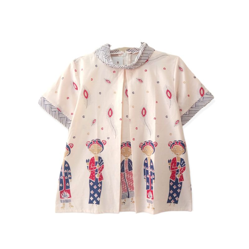 BLOUSE DAVINA BATIK | BLOUSE BATIK SIMPLE | BLOUSE LENGAN PENDEK