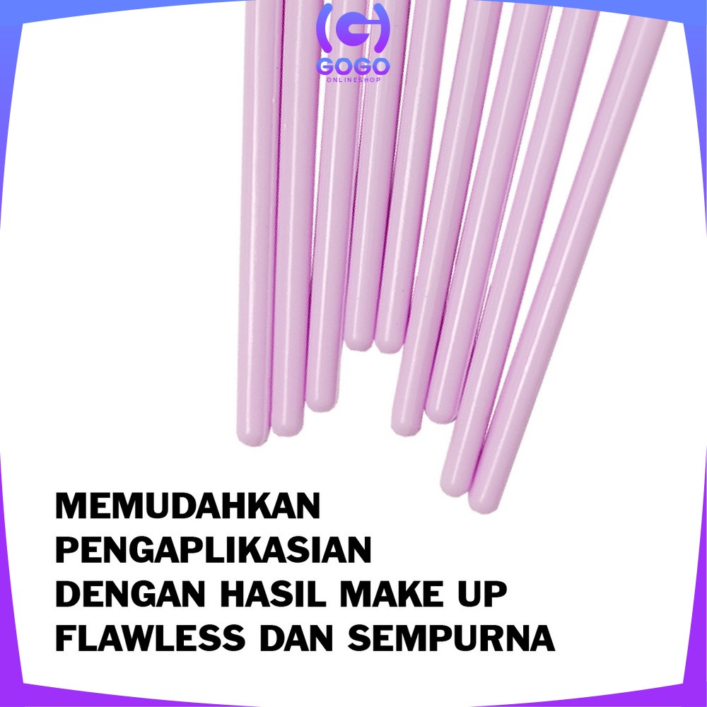 GOGO-K103 Brush Make Up Set Isi 12PCS Portable Kit / Kuas Make Up Lengkap Wanita / Kuas Kosmetik Foundation Blush On Makeup Tools