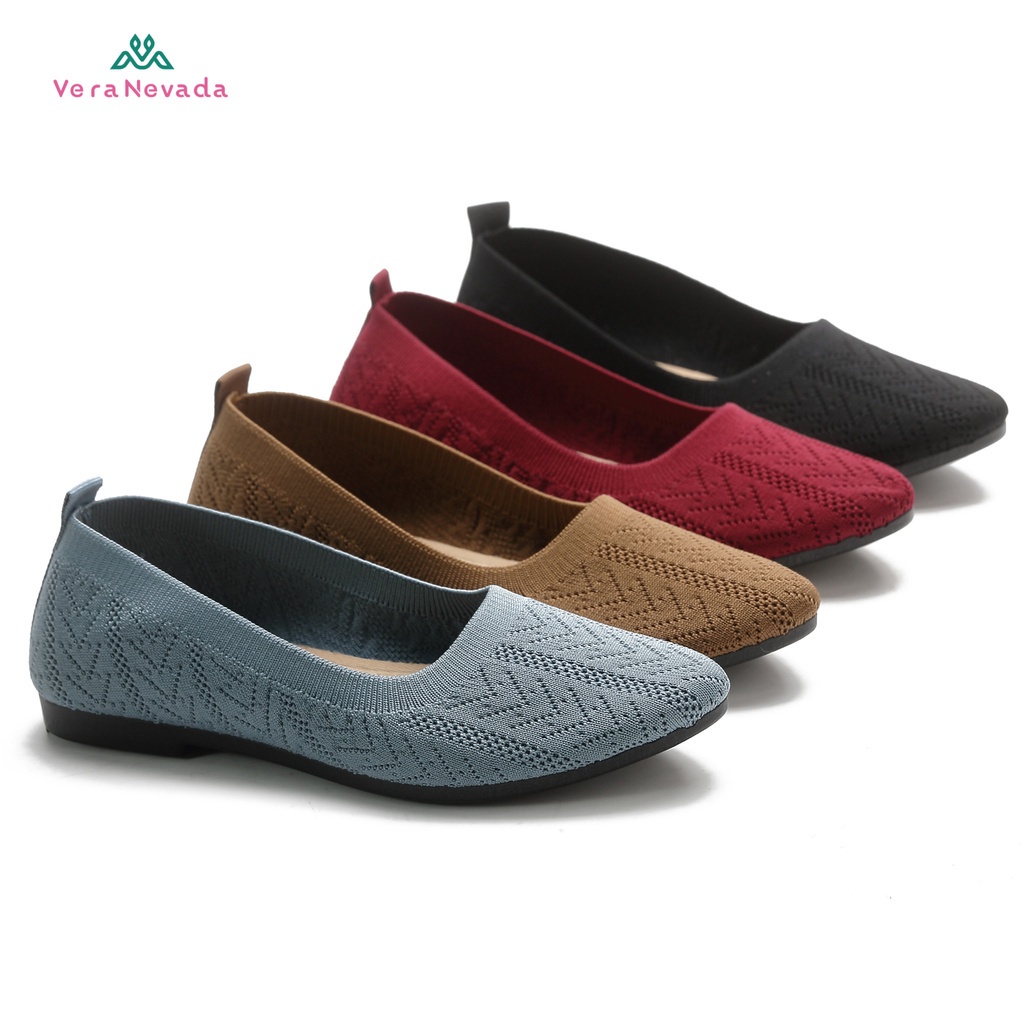 Ivony Seivona - A06 Vera Nevada Sepatu Flat Slip On Wanita Shoes