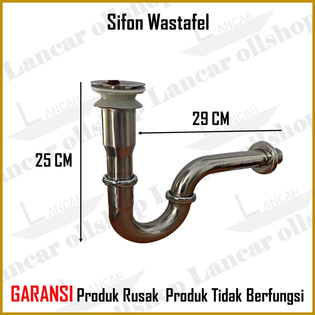 Sifon Leher Angsa Wastafel Pencet On Off Afur Air Stainless / Sifon Wastafel Avur Bak Cuci Tangan Stainless