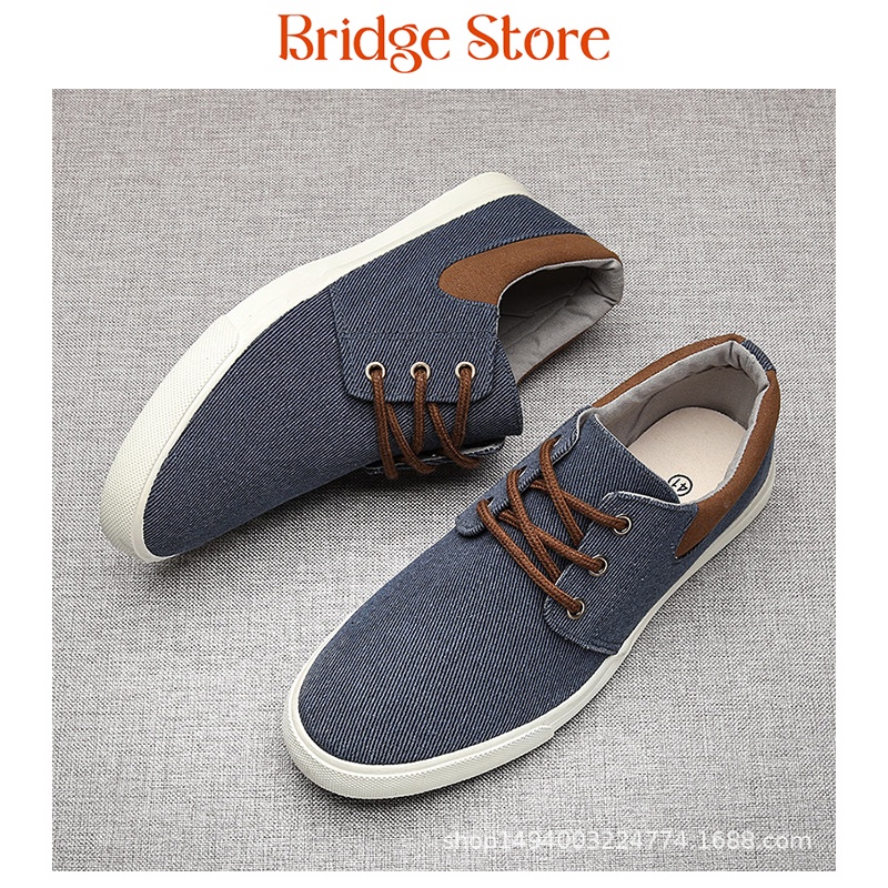 Sepatu Sneakers Pria PULLMAN AMB Casual Shoes / Sepatu Pria Denim Classic Import