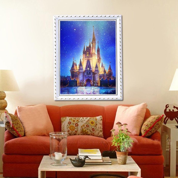 5D DIAMOND PAINTING FULL DRILL KIT DIY CASTLE 50x60CM HOME DECOR