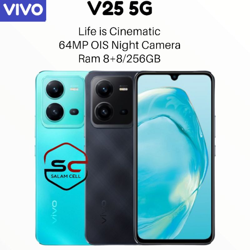 Vivo V25 5G Ram 8+8/256GB Original Garansi Resmi