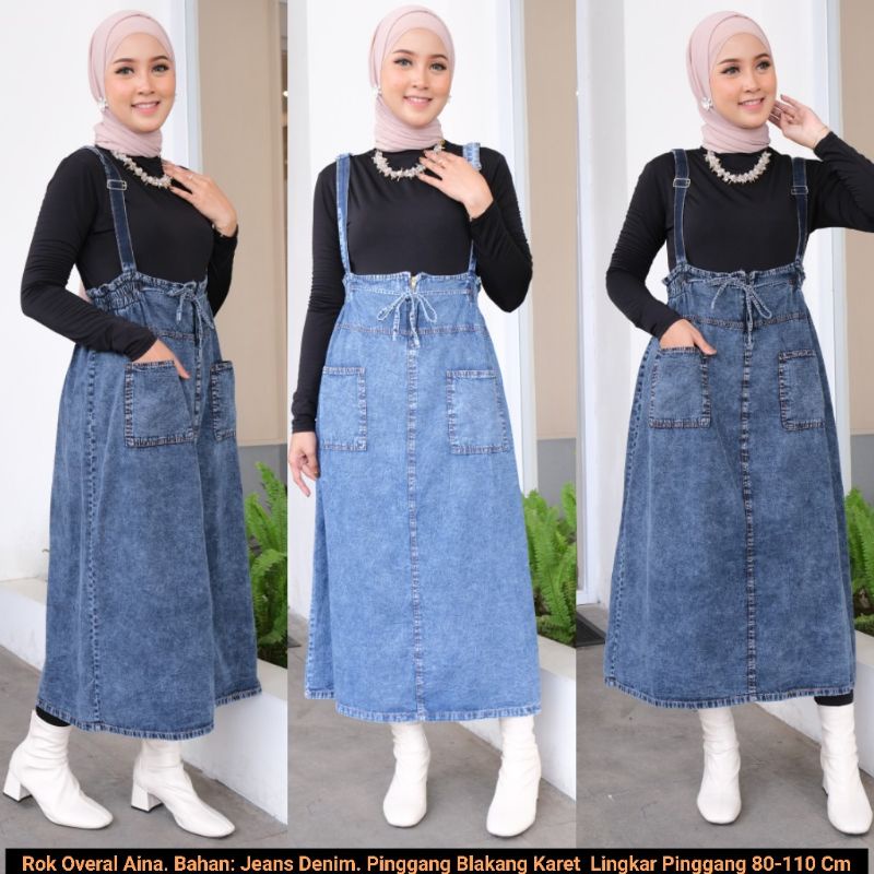 Rok Jeans Denim Overall Aina