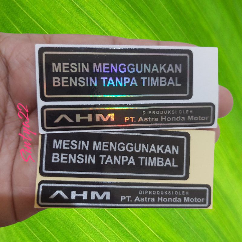 STICKER AHM TANKI BENSIN PRINCUTT