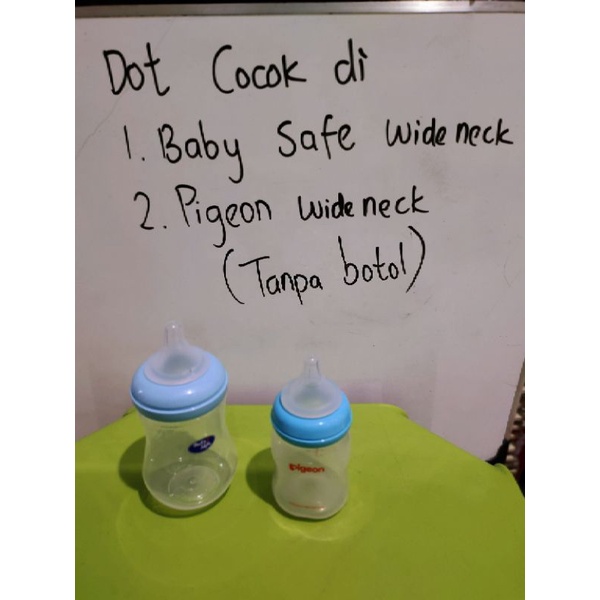 dot yang cocok di botol pigeon wide neck (TANPA BOTOL)