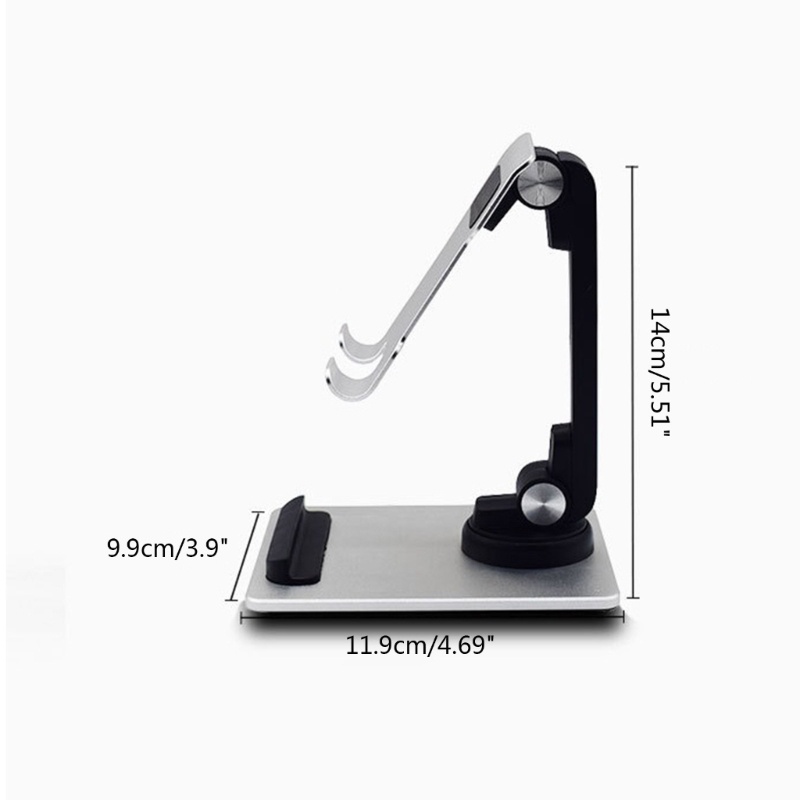 Bt Stand Holder Tablet Portable Bahan Aluminum Alloy Untuk Meja