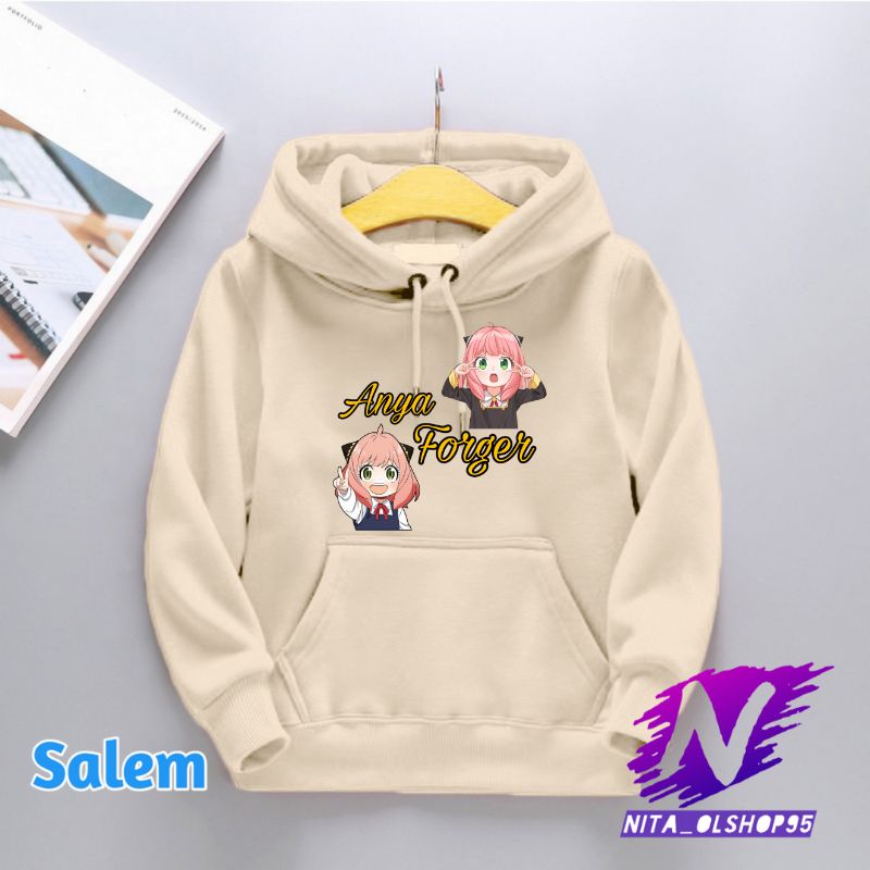hoodie anak anya lucu sweatar anak anime spy x family anya forget