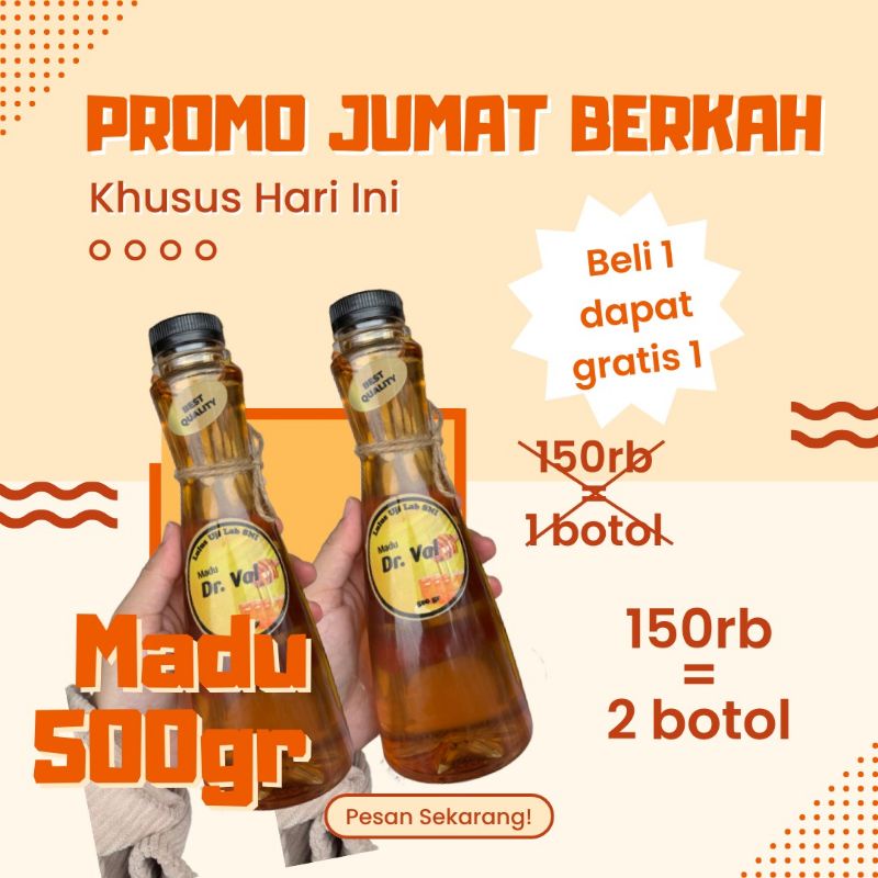 

madu murni asli multifora kalimantan madu Dr Val promo jumat berkah