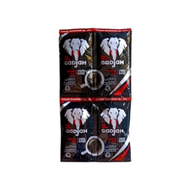 

Kopi Gajah Tubruk renteng 6,5gr x 20 sachet