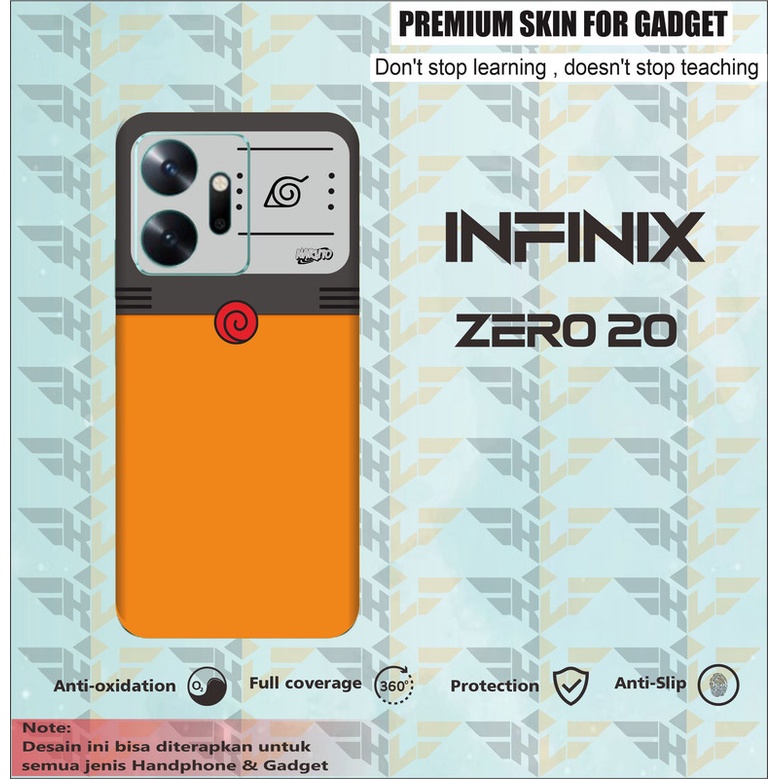 GARSKIN HANDPHONE 2 PCS INFINIX ZERO 20 ORANGE