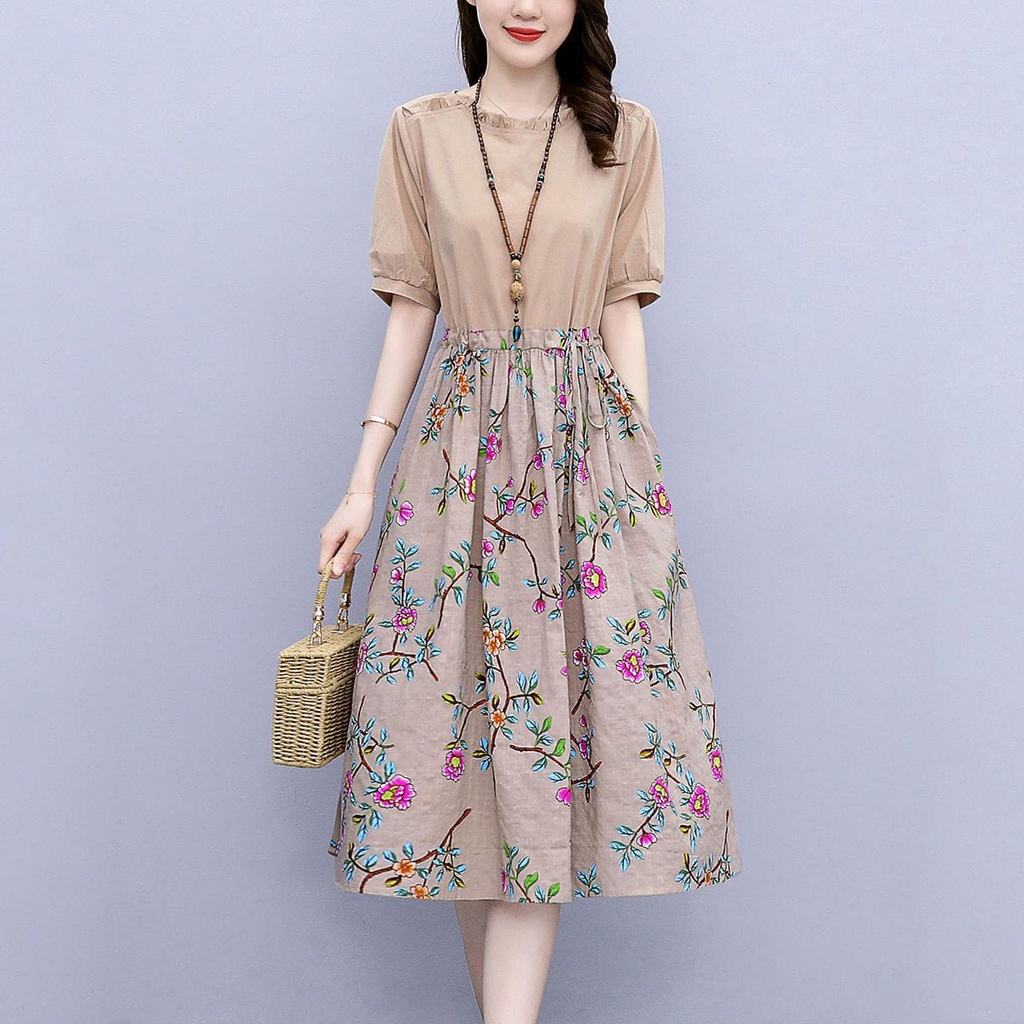 Dress  Dress korea Baju wanita rok Anggun dating dress casual dress