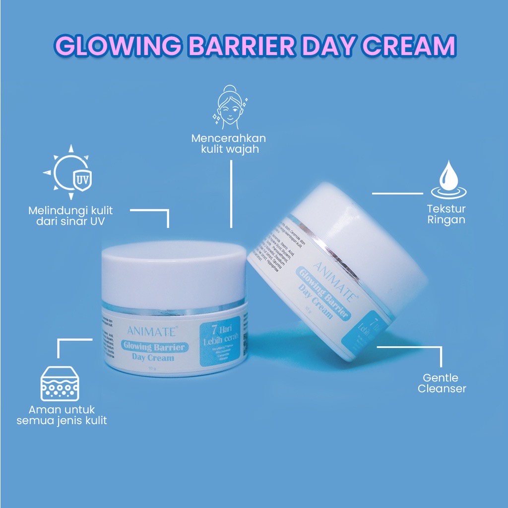 Hemera Hydraglow Hydra Glow BB Day Cream Tone Up Skin Animate Glowing Barrier Day Cream 10 gr