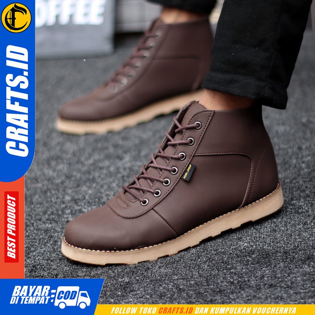 CRAFTS granger- Sepatu Boots Formal Pantopel Kerja Pria