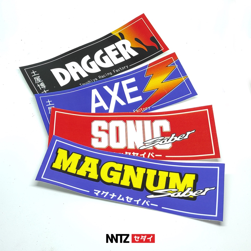 

sticker slap anime - tamiya lets and go jdm vinyl SABER GEN 1 SERIES - set 4 saber