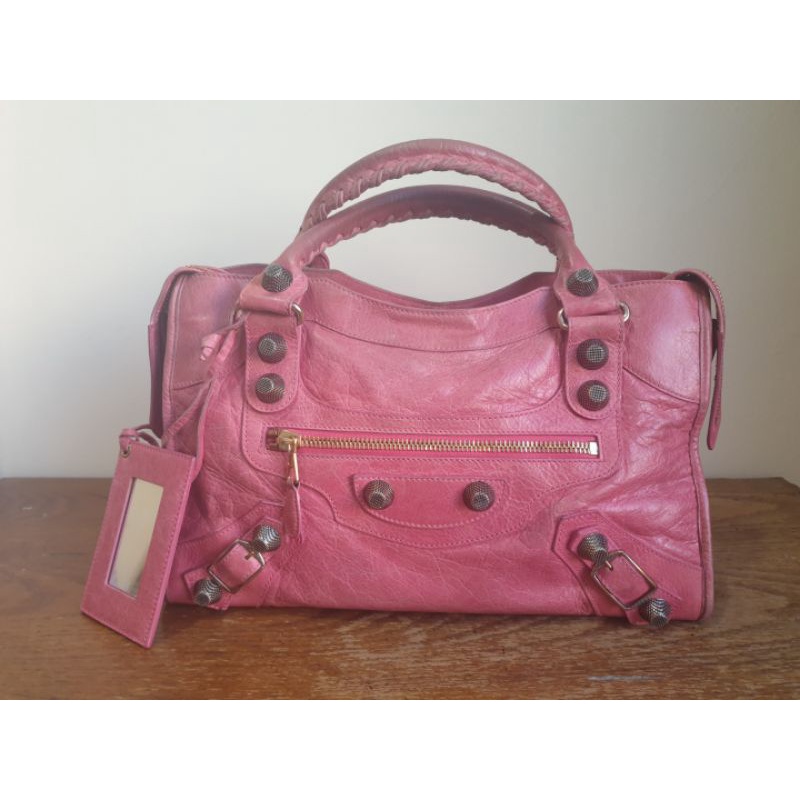 Balenciaga giant city rose gold