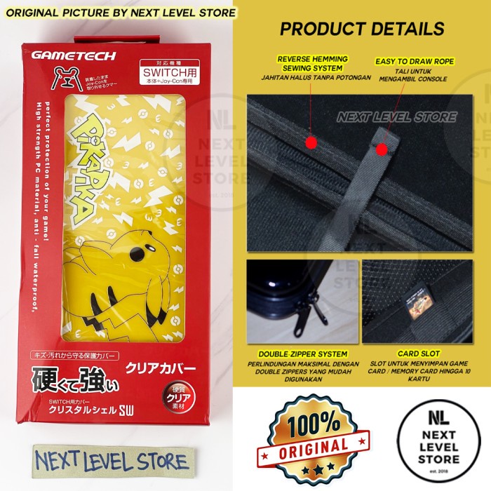 Gametech Premium Storage Bag Nintendo Switch Case Pouch Original V1 V2