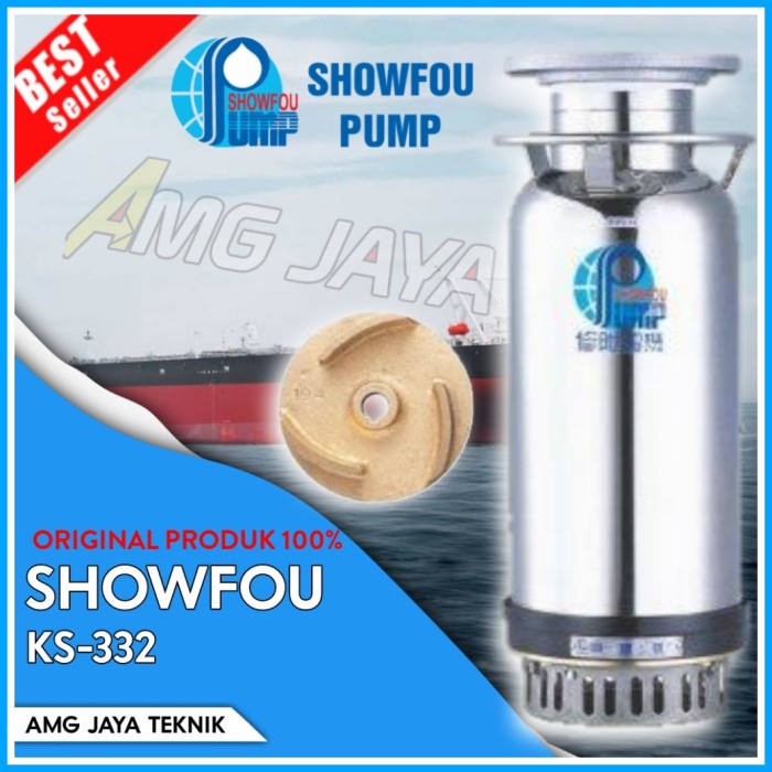 Mesin Pompa Air Submersible Stainless Stel 3HP 3Phas 4" Showfou KS-332