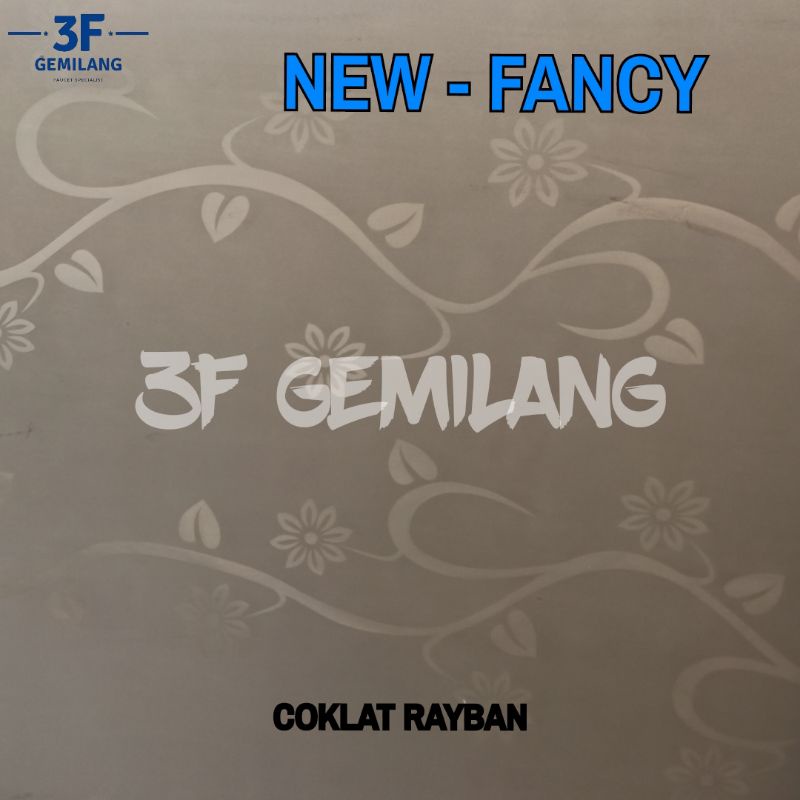 MASTERLEAF - Fiber Plastik Penutup Pagar Rumah Motif FANCY Flower Leaf Meteran