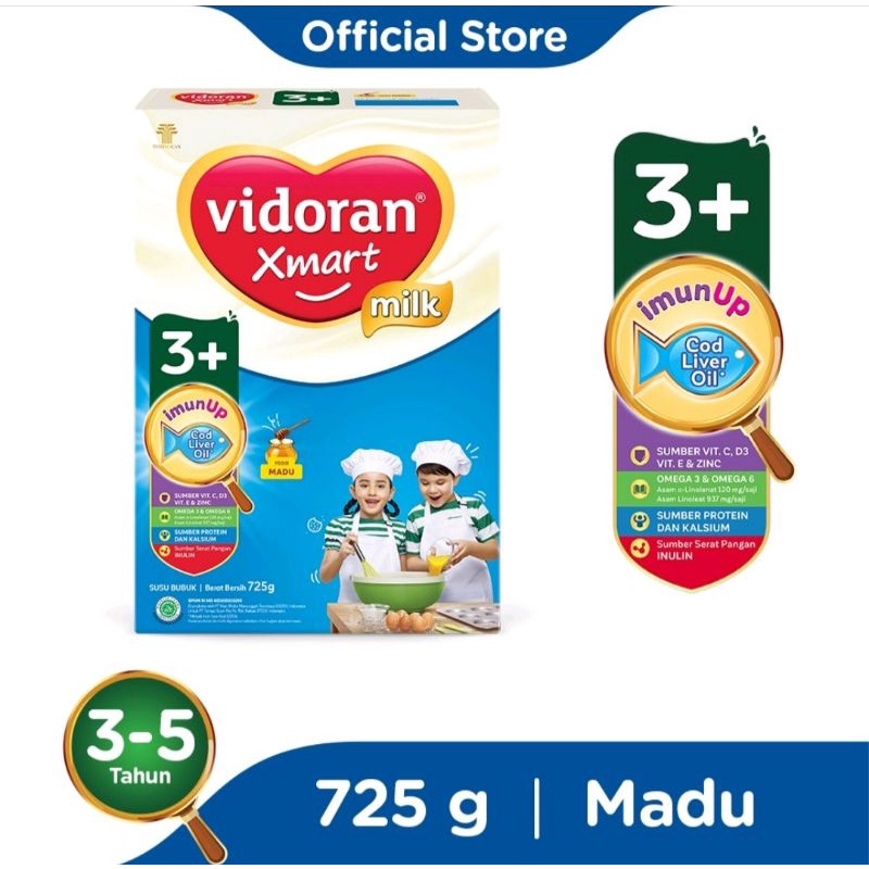 Vidoran Xmart 3+ Madu 725gr