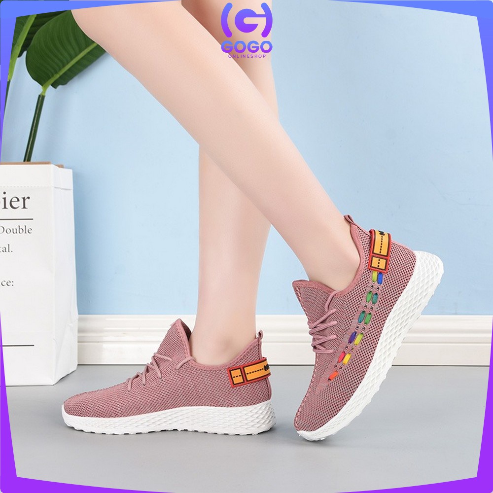 GOGO-S9 118 Sepatu Fashion Import Cewek Sepatu Kets Joging Sneakers Olahraga Wanita Running Shoes