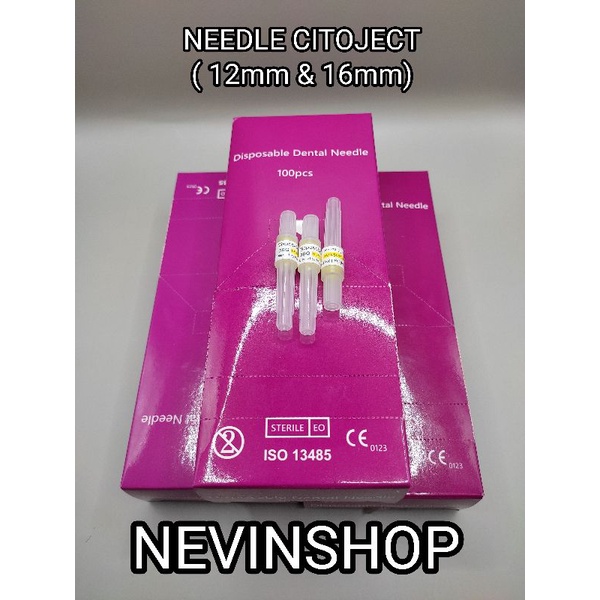 DISPHOSABLE DENTAL NEEDLE SHITOJECT 30G 12 MM / 30G 16 MM