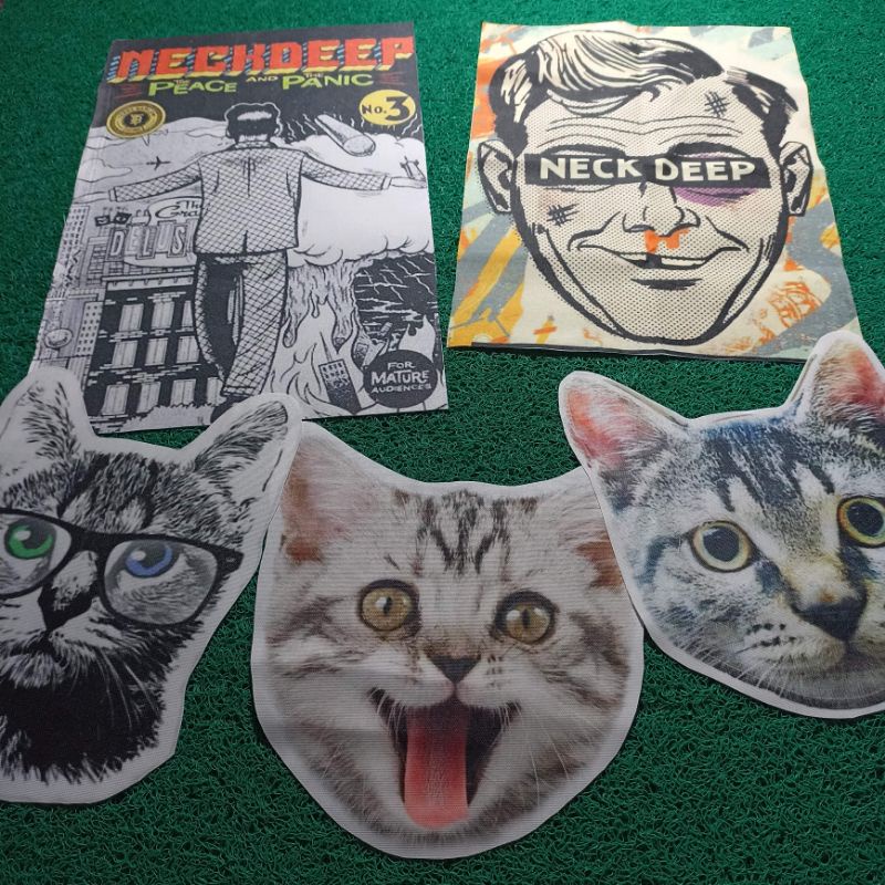 BACKPATCH SUBLIM PREMIUM NECK DEEP / KUCING MEONG BEST QUALITY