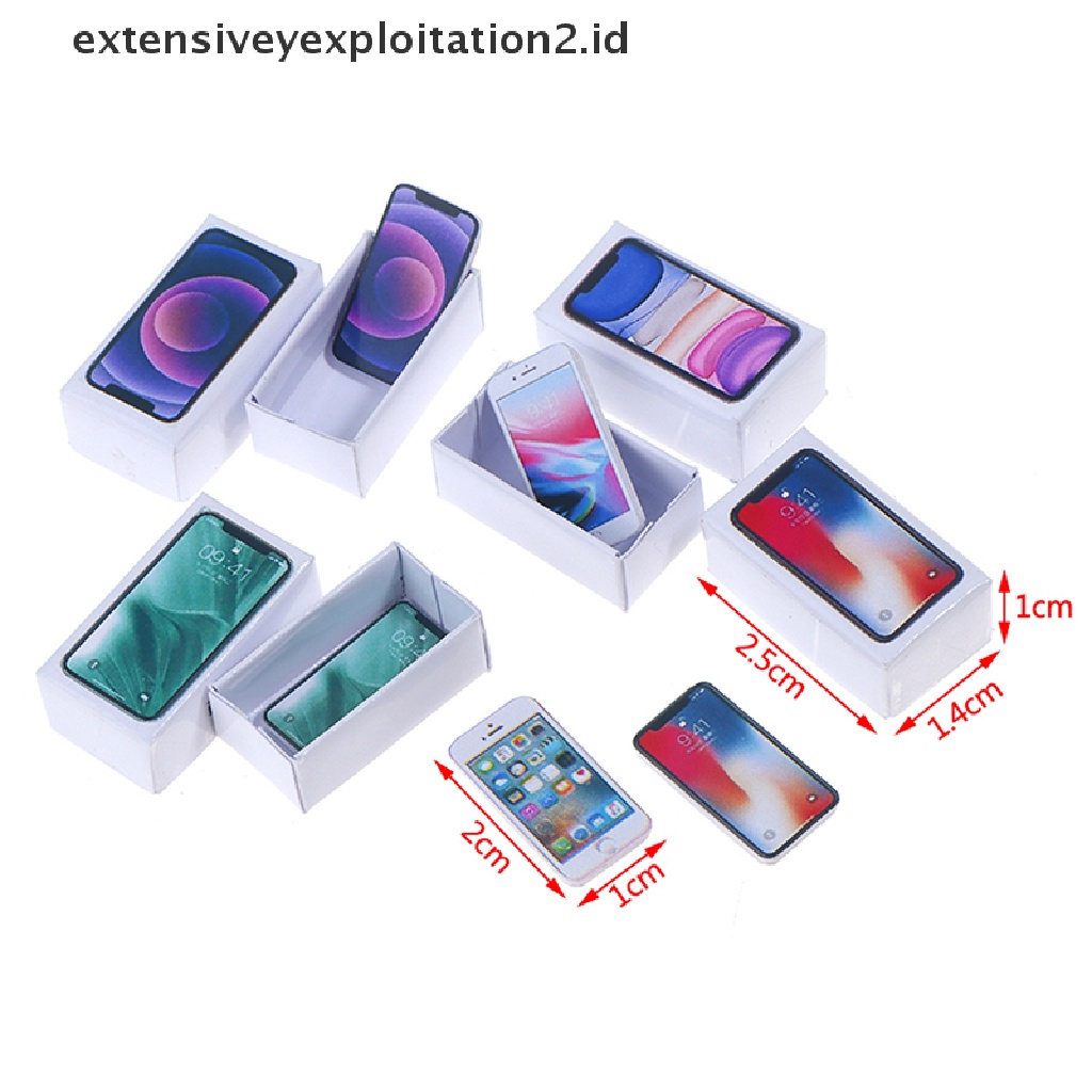 Mainan Miniatur Handphone Skala 1: 12 Untuk Dekorasi Rumah Boneka