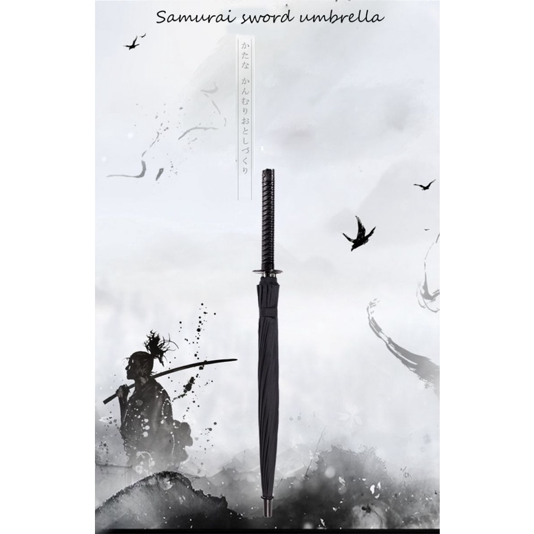 Payung Pedang Samurai Jepang: Unik, Anti UV, Vinyl Premium