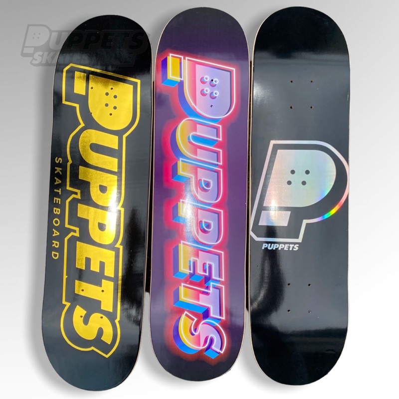 Puppets FOIL hollowgraphic foil skateboard OG logo New deck 2022 jauh lebih bagus daripada blank