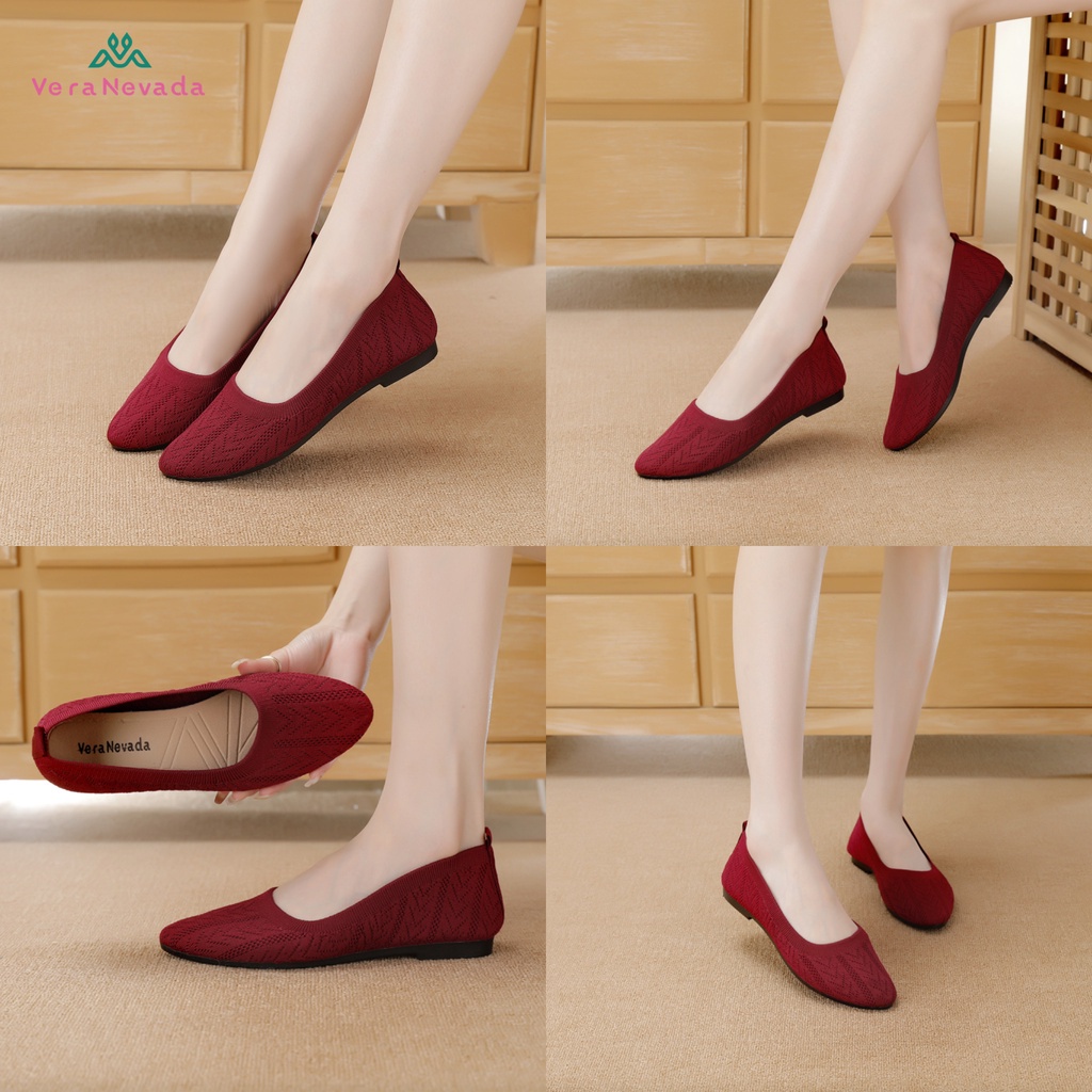 Ivony Seivona - A06 Vera Nevada Sepatu Flat Slip On Wanita Shoes