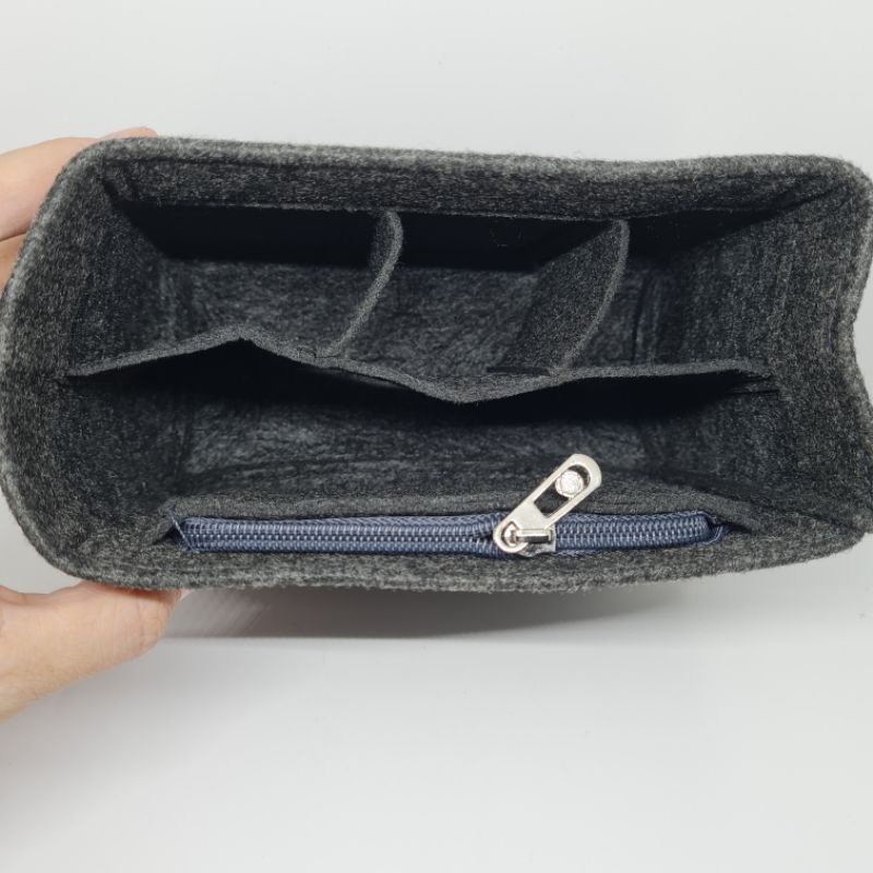 Felt Side zipper Bag organizer for micro belt / insert bag