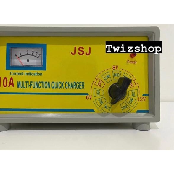Charger Aki Otomatis 6V-12V 10A / Charger Aki Motor Mobil 10 Ampere