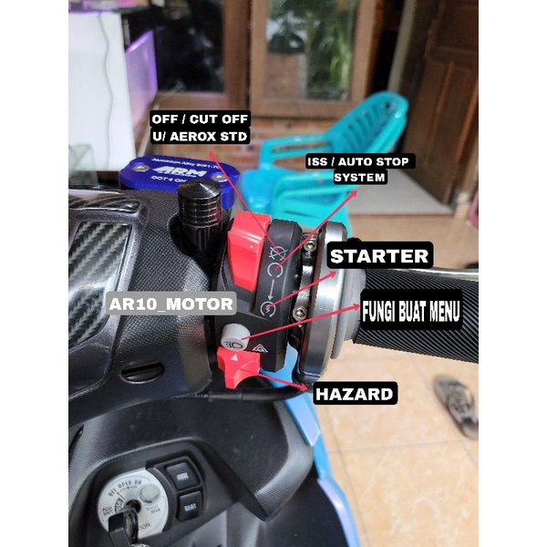 SAKLAR KANAN GAS SPONTAN DOMINO PNP NMAX VARIO PCX VARIO 160 AEROX 2021 R15 VIXION