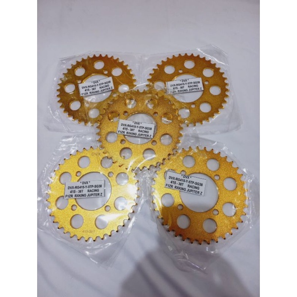 GEAR GIR DVX 415-38T GOLD YAMAHA FIZR RXKING JUPZ