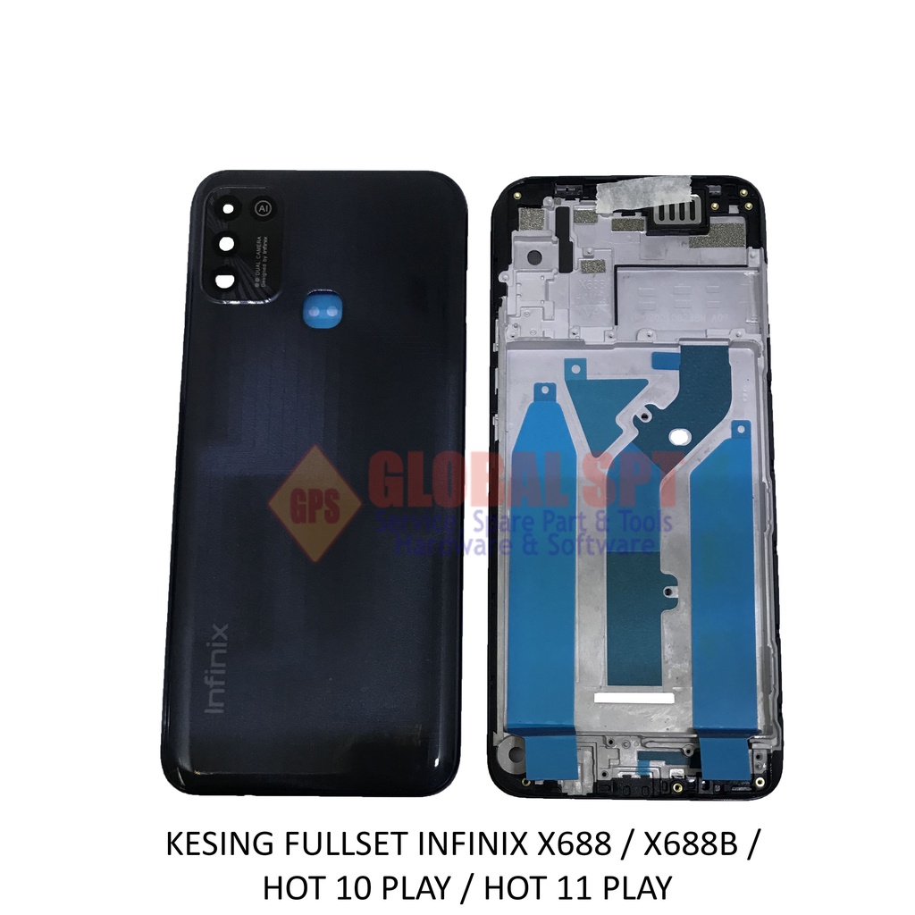 BACKDOOR INFINIX X688 INCLUDE FRAME / BACK COVER X688B / TUTUP BELAKANG HOT 10 PLAY / HOT 11 PLAY