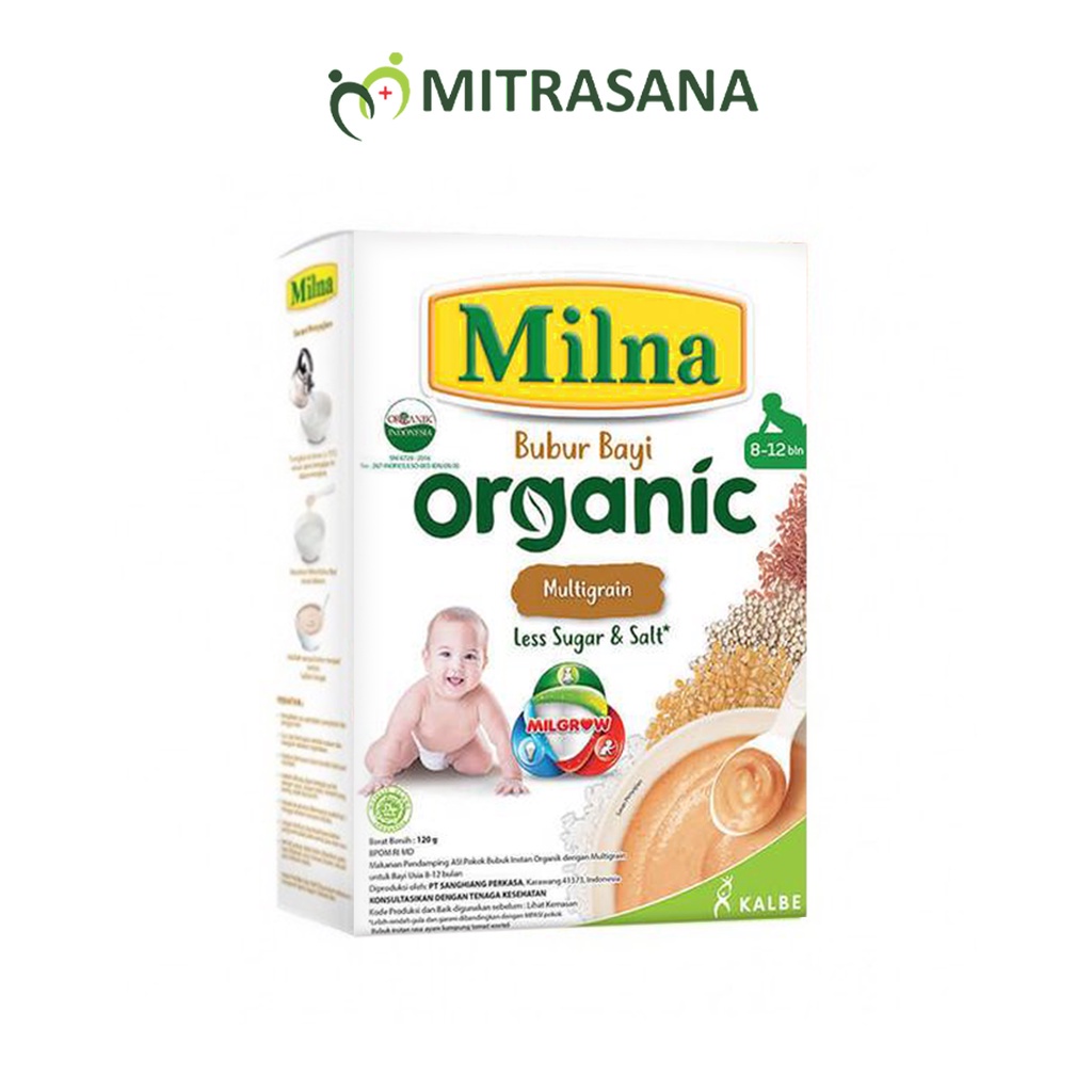 Milna Bubur Organik 8+ Multigrain 120gr