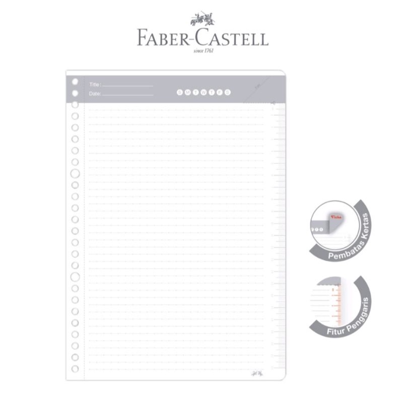 

Kertas Loose Leaf Faber Castell 175504 Loose Leaf Notes