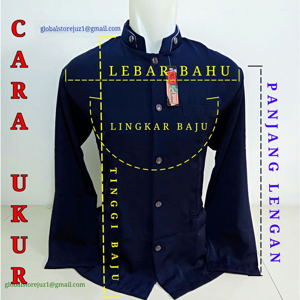 Baju Koko Pria Dewasa Kemko 2026 Lengan Panjang Pendek Terbaru Kaos Kerah Batik Jumbo Hari Raya Keki