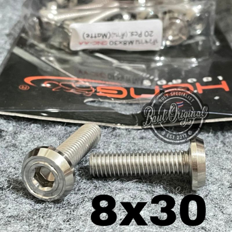 baut probolt aa stainless  8x30 drat 12 panjang 3 cm original heng thailand